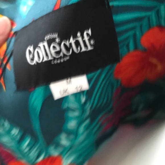NWT Colectif Kiana Tropico Pencil Dress Pin Up Retro - Picture 8 of 12